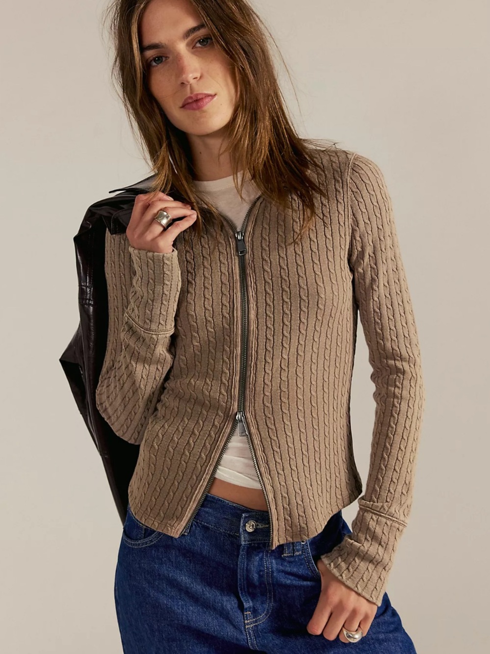 NWT WE THE FREE BRUNCH GIRL ZIP UP